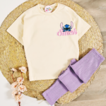 Détail tissu finitions et coupe Set Stitch™ caleçon mauve - Mode enfant Tunisie