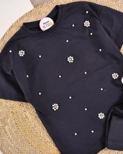 Set noir Perlé avec Short hover