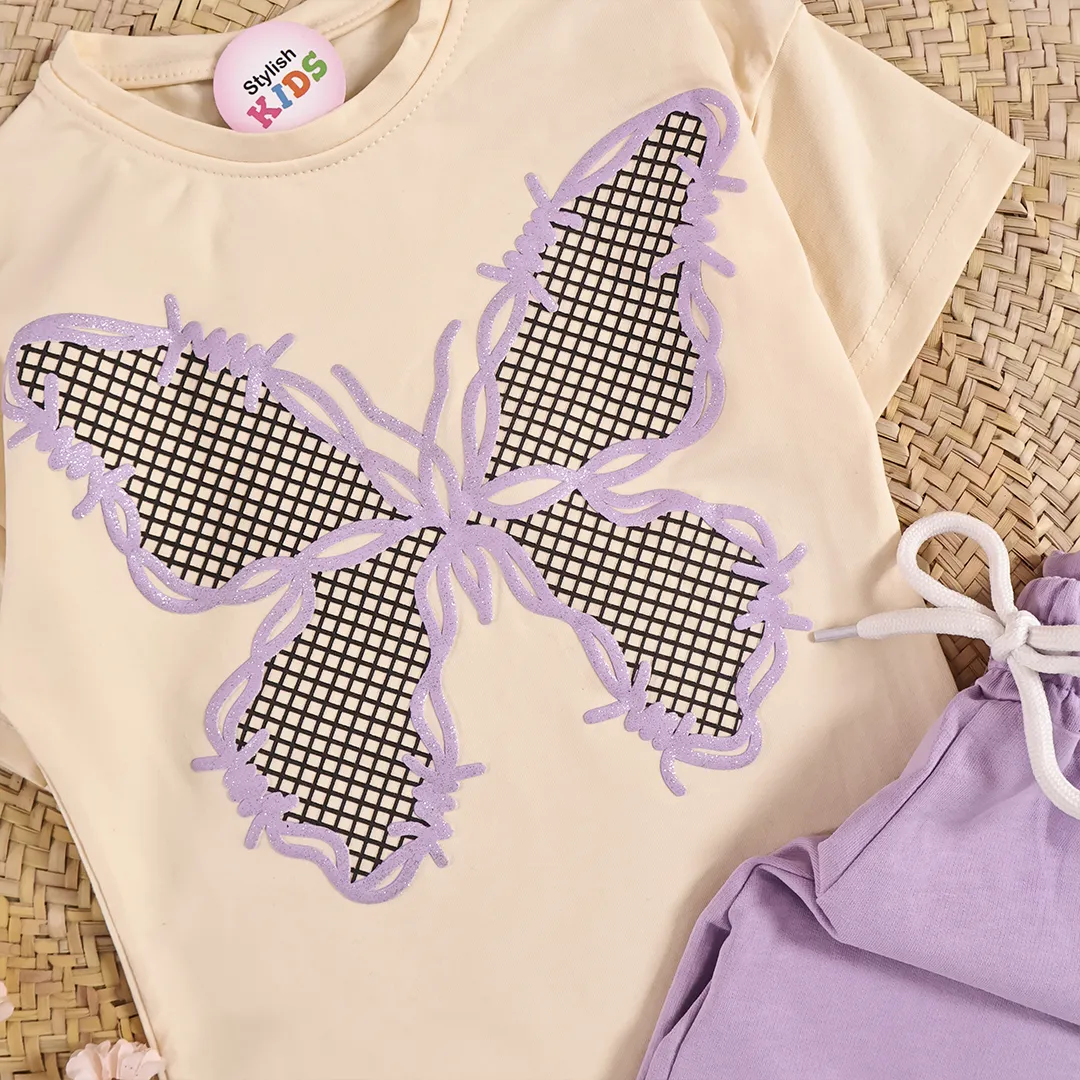 Set papillon short violet hover