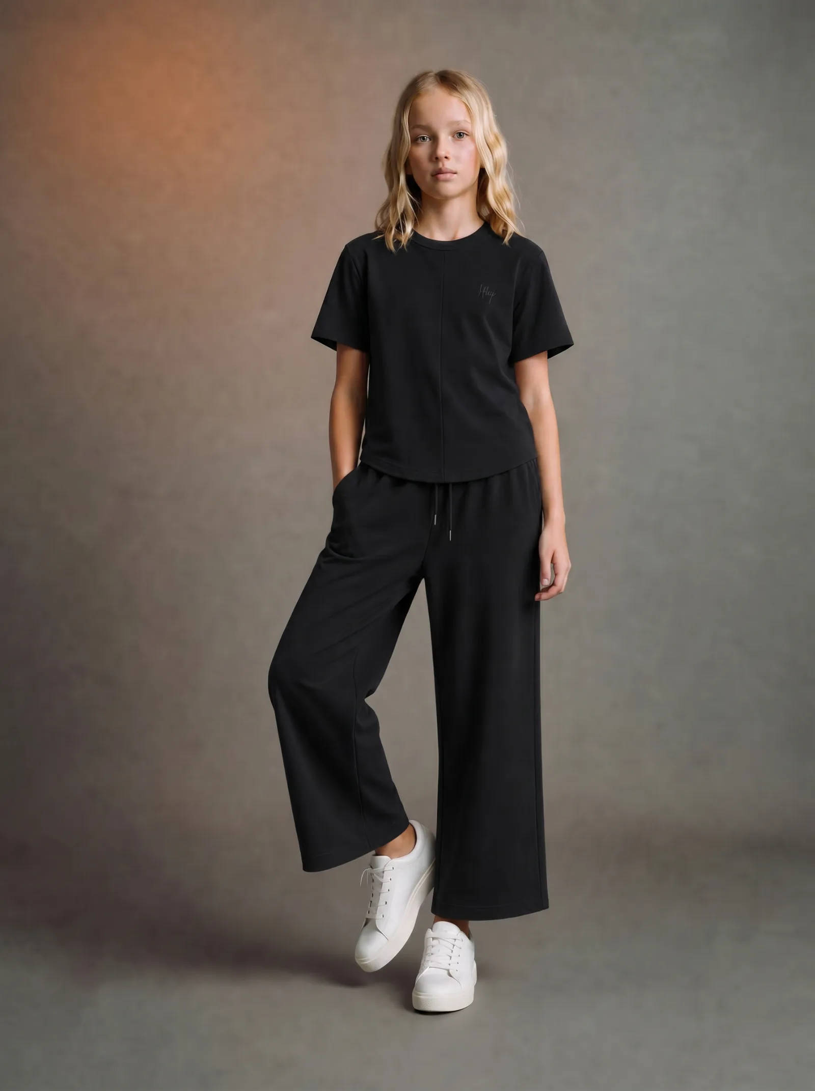 Set Fillette Chic - Noir - vue 3