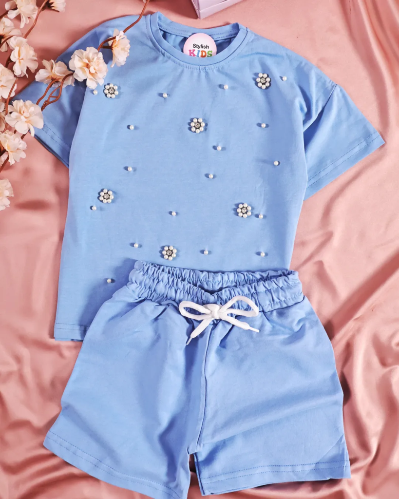 Ensemble Bleu Perlé