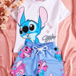 Vue 5 Ensemble Stitch Bleu - Collection fille Stylish Kids