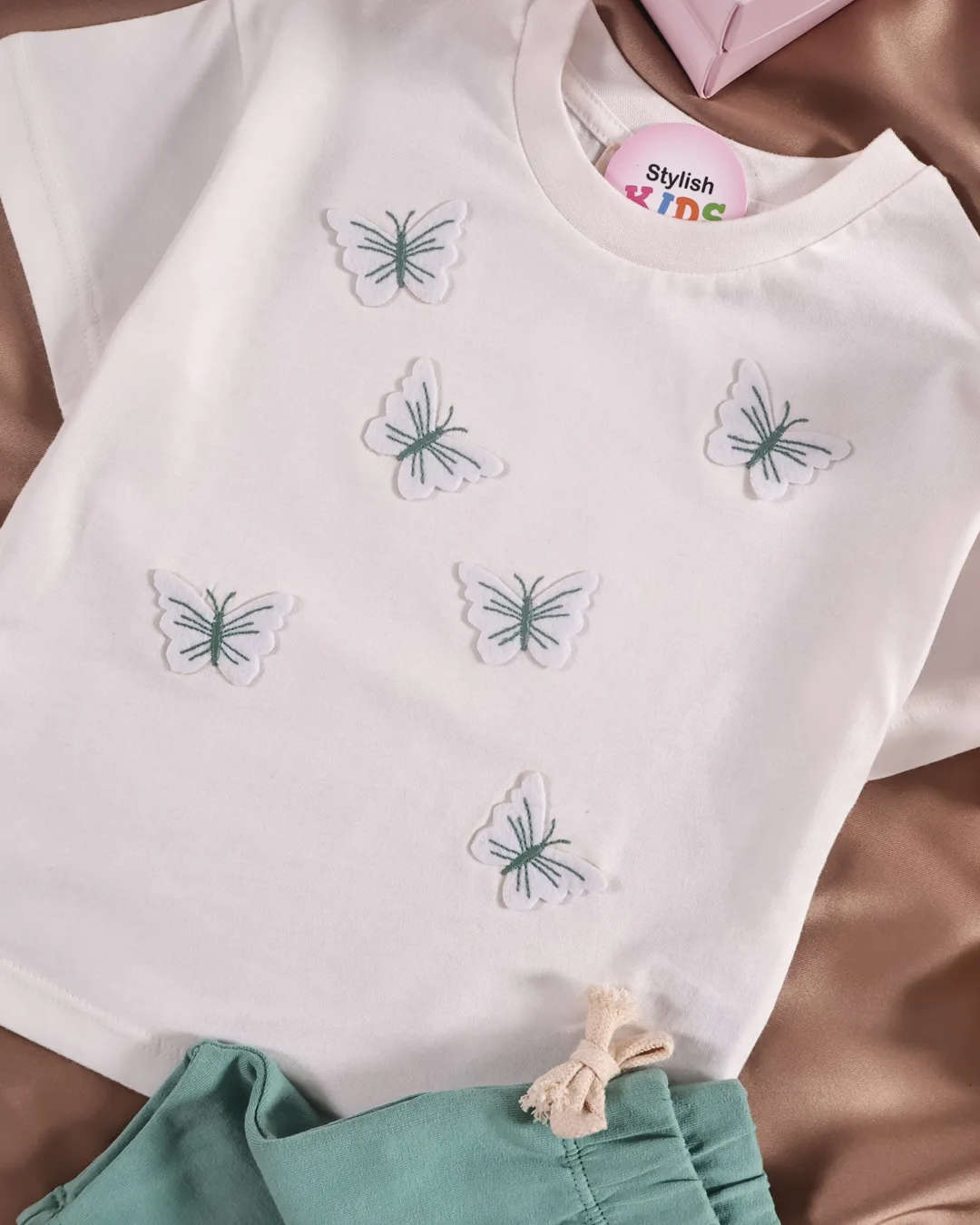 Ensemble Fille Butterfly 3D – Vert hover