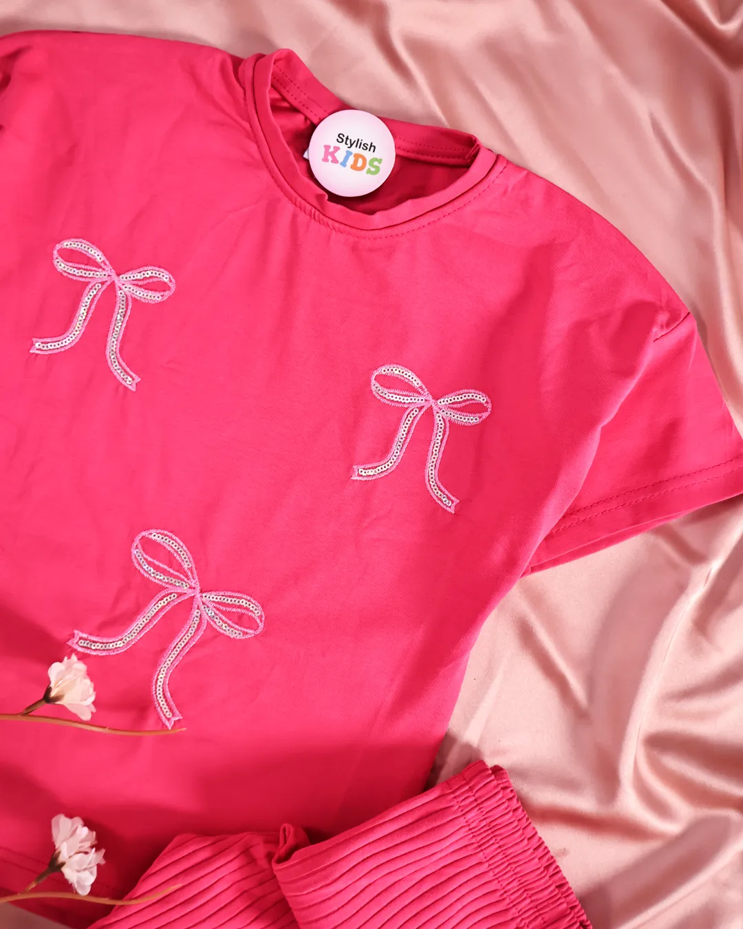 Ensemble Fuchsia Nœuds hover