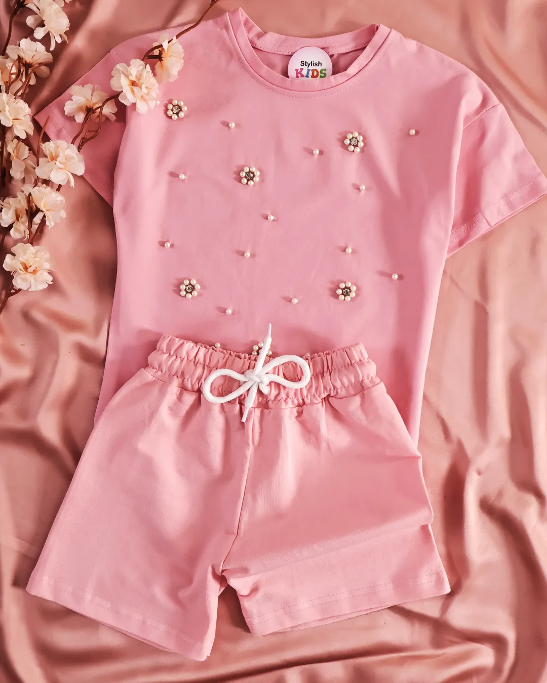 Ensemble Rose Clair Perlé hover