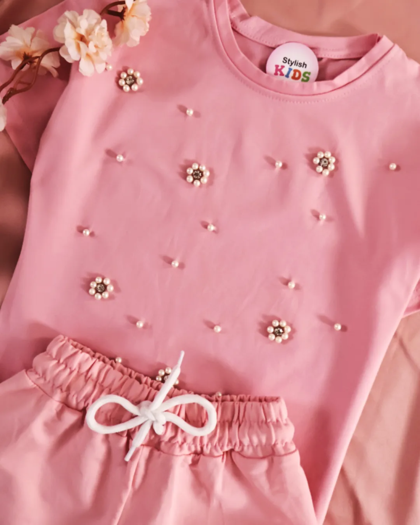 Ensemble Rose Clair Perlé