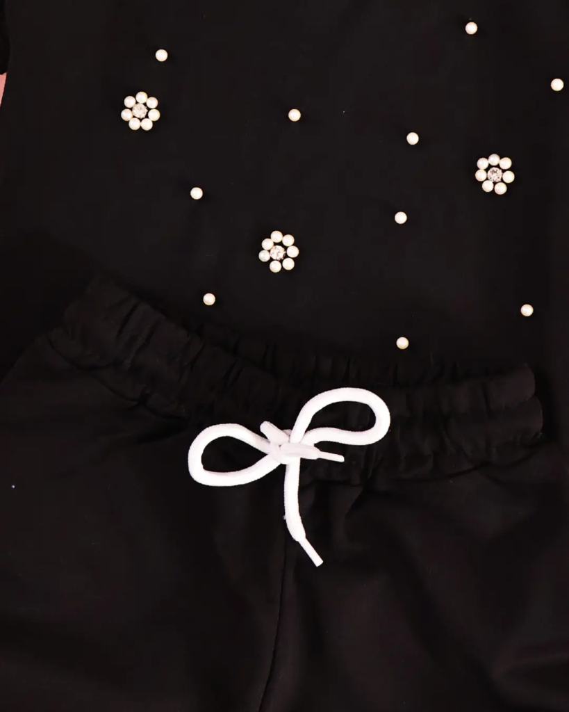 Ensemble Noir Perlé