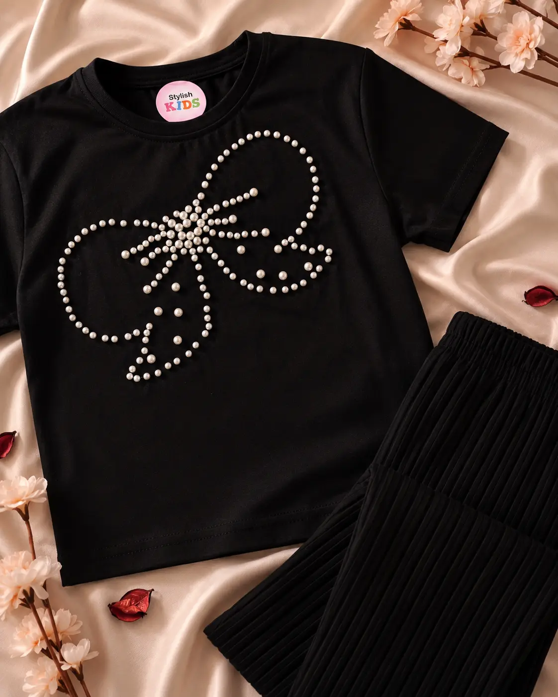 Ensemble Fille Noir Papillon hover
