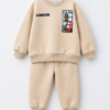 Ensemble Garçon Molleton London Bus – Beige — Stylish Kids Tunisie
