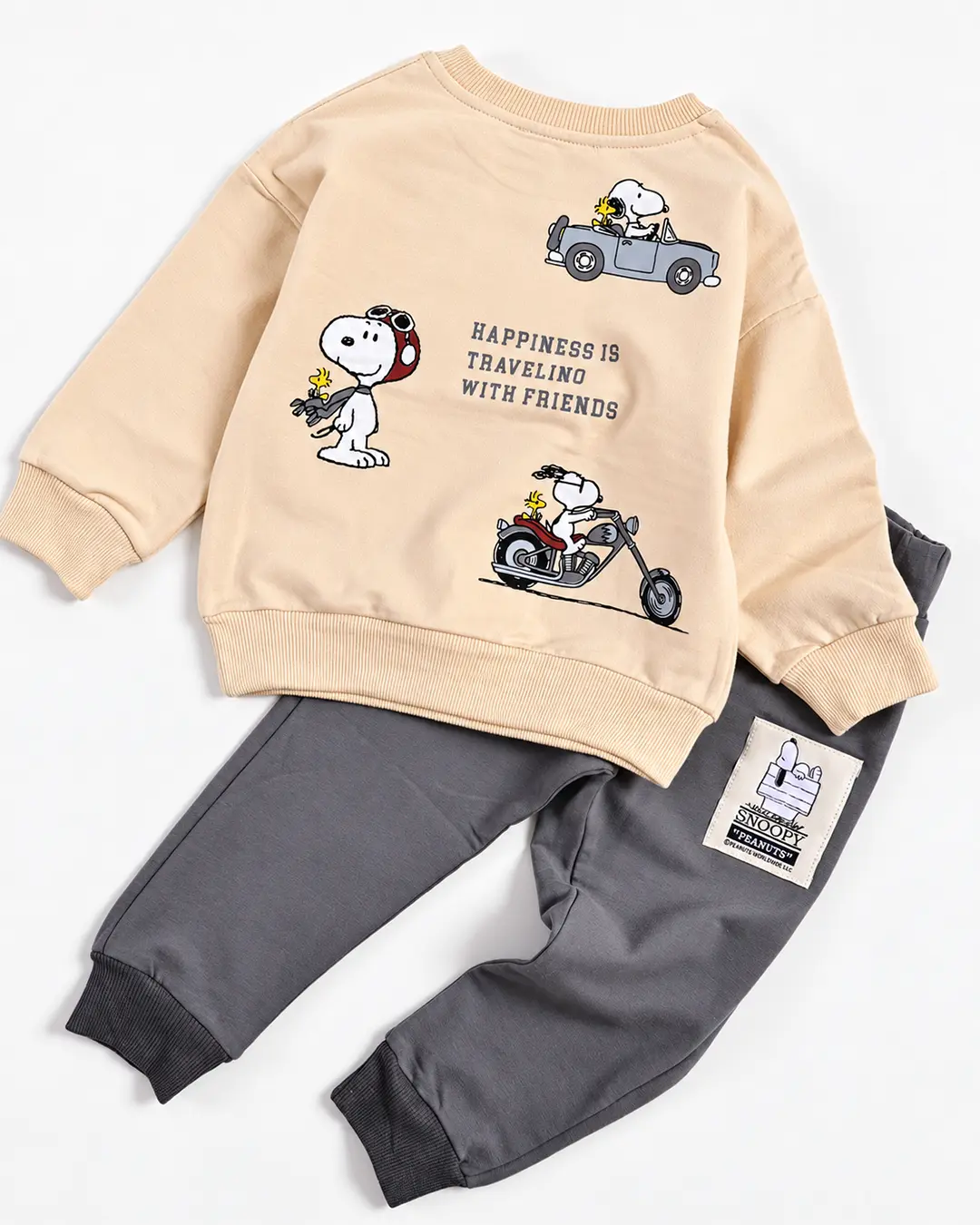 Ensemble Snoopy Garcon detail tissu doux et finitions premium - Stylish Kids
