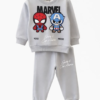 Ensemble Garçon Molleton Marvel Spider-Man & Captain America – Gris — Stylish Kids Tunisie