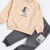 Ensemble Garçon Molleton Snoopy – Beige & Gris — Stylish Kids Tunisie