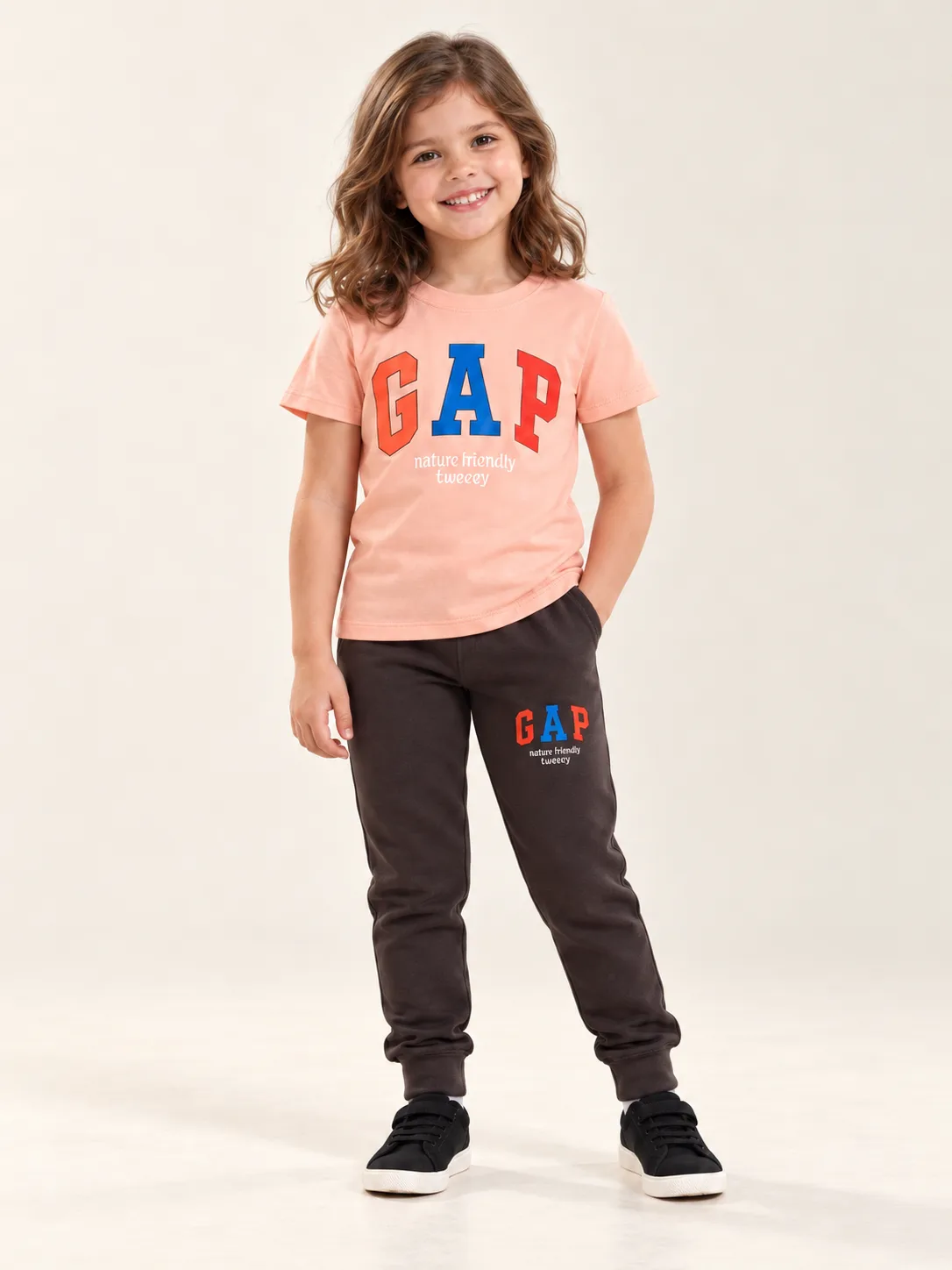 Ensemble GAP Saumon - Vêtement enfant tendance Stylish Kids Tunisie