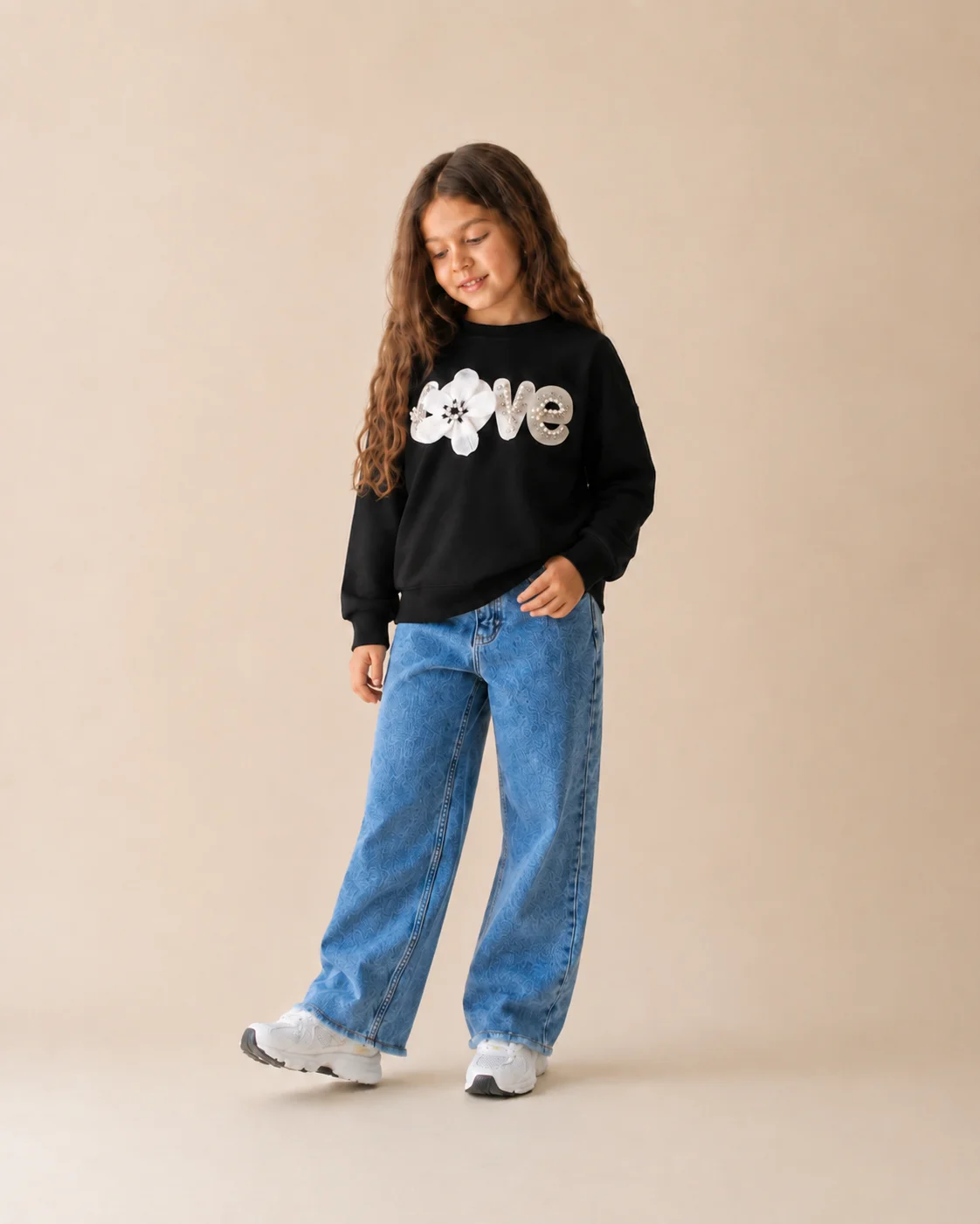 Ensemble Fillette love & Jeans – Limited Edition hover