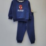 Ensemble garçon molleton non gratté bleu marine Spider-Man - Vêtements garçon Tunisie Stylish Kids