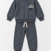 Ensemble Garçon 100% Coton Molleton Space Explorer – Gris Anthracite — Stylish Kids Tunisie