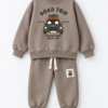 Ensemble Garçon 100% Coton Molleton Road Trip – Taupe — Stylish Kids Tunisie