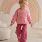 Détail motif Hello Kitty sweat rose fille - Stylish Kids Tunisie
