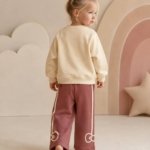 Pantalon large rose poudré ensemble Hello Kitty fille - Stylish Kids Tunisie